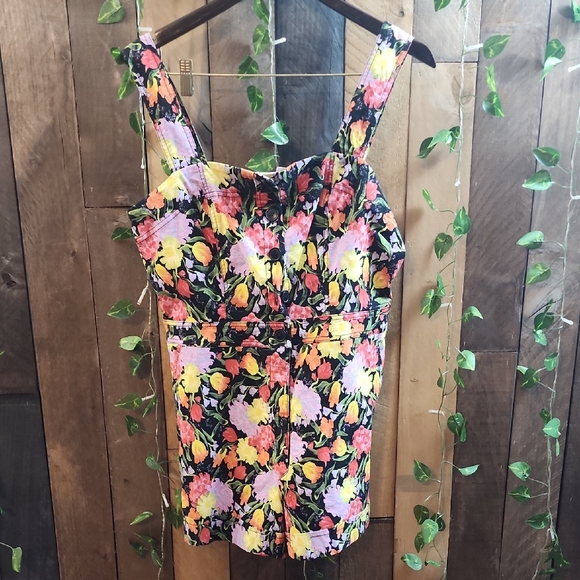 Anthropologie Maeve The Yukiko Noritake Portside Romper Size 14 - Picture 3 of 8